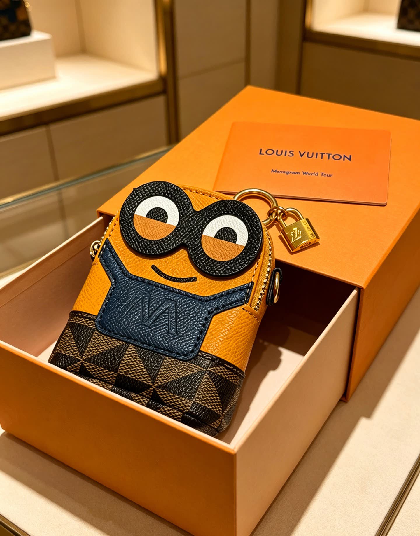 Louis Vuitton Minion Keychain